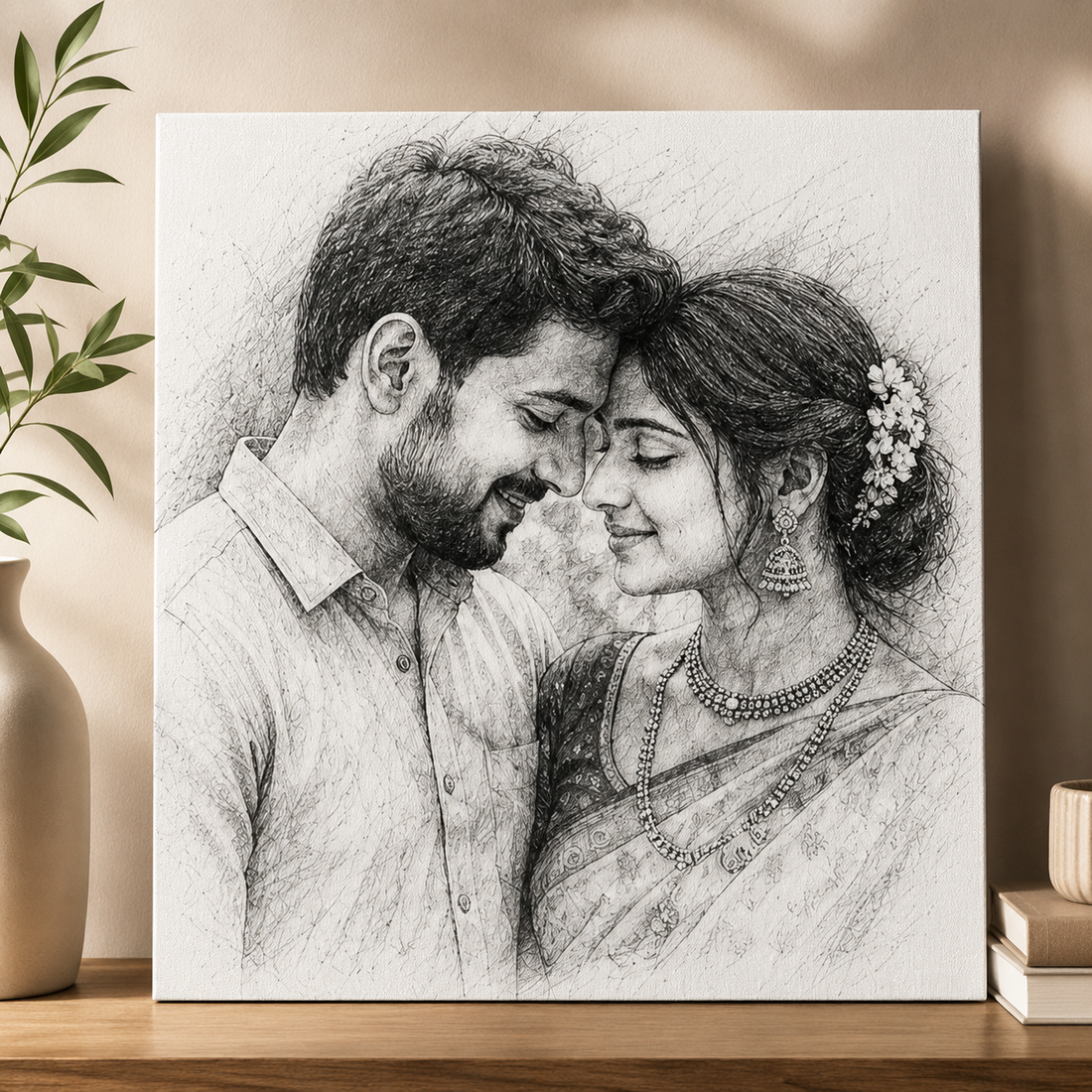 Personalized Sketch Canvas Print