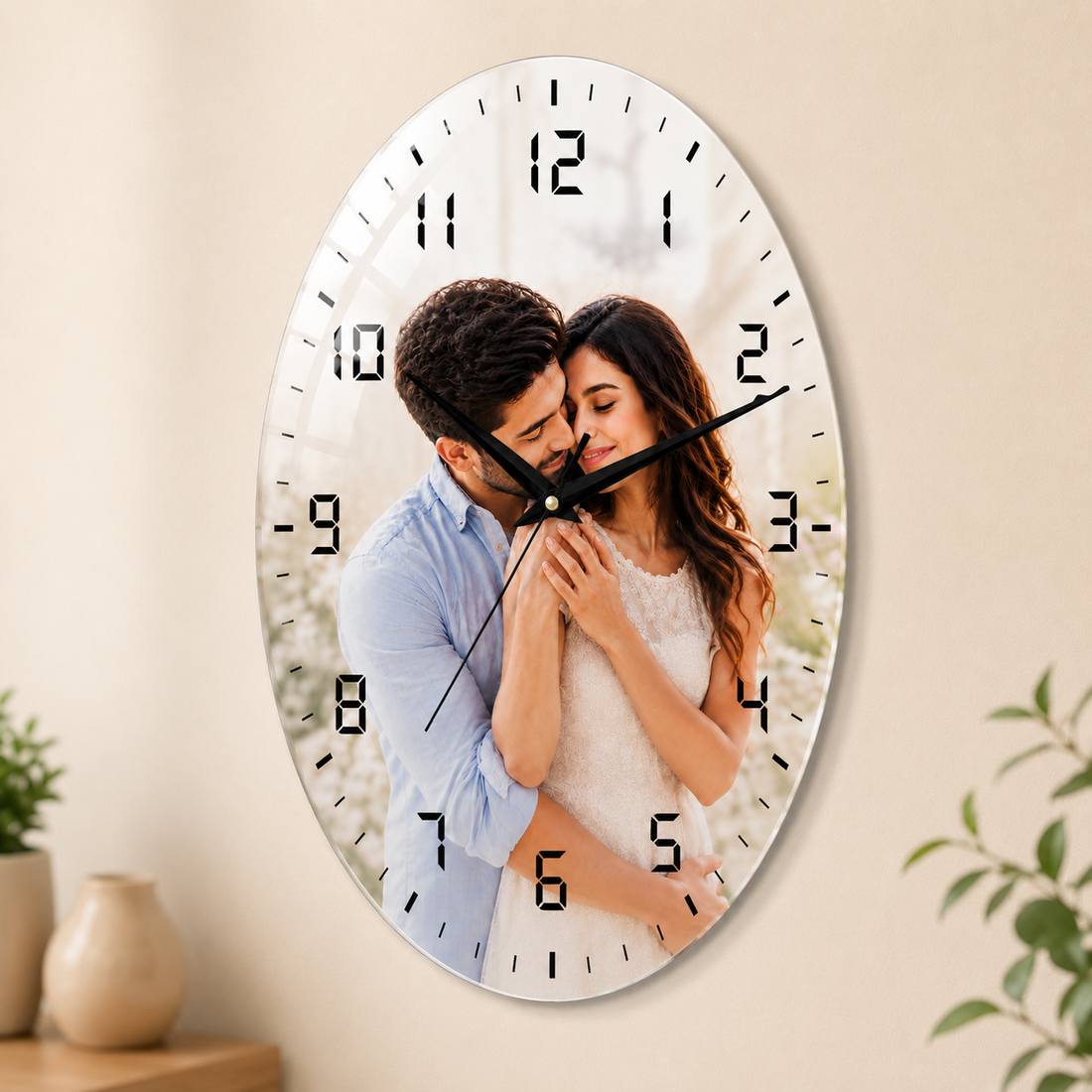 Personalized Acrylic Printed Wall Clock | Custom Photo Clock