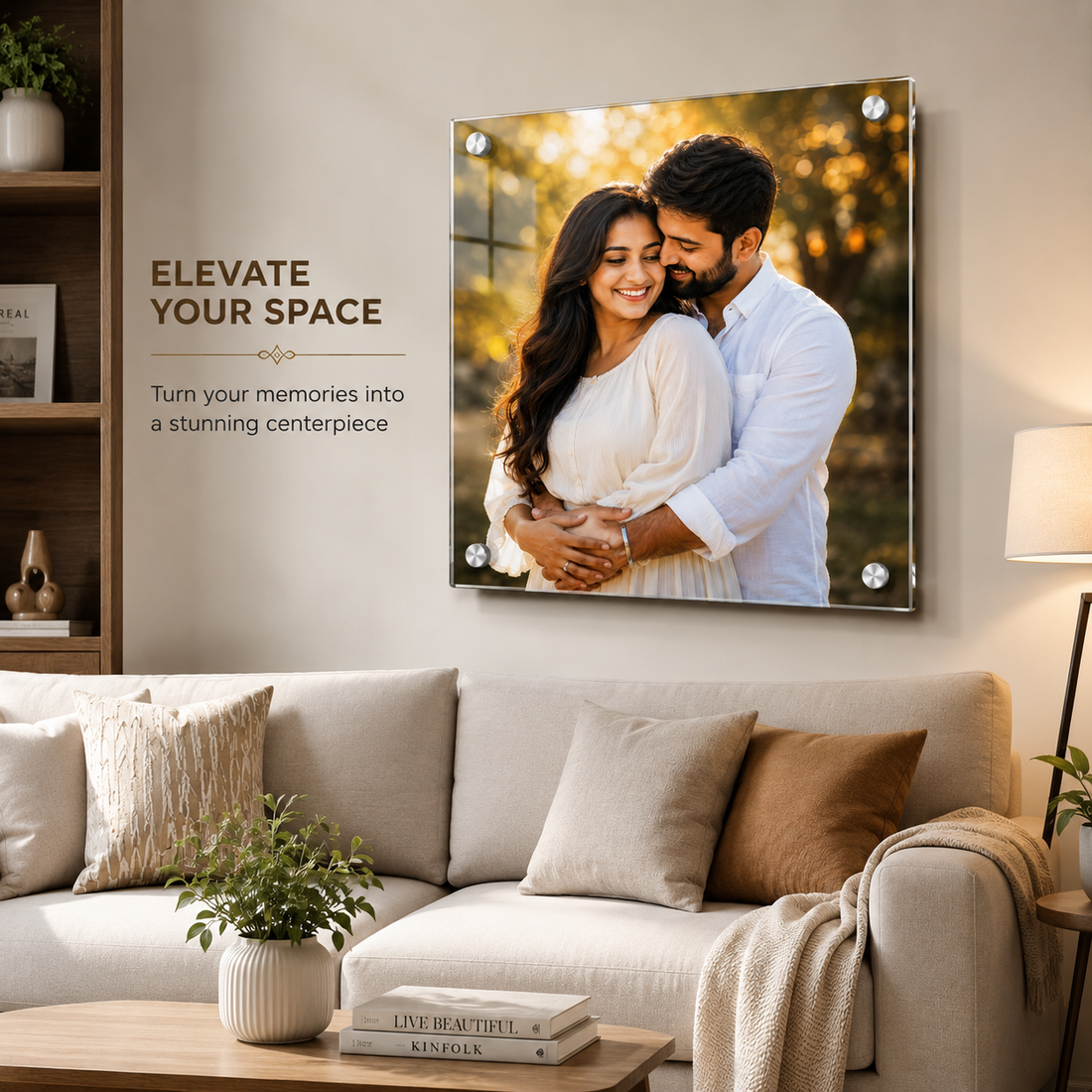 Personalized Acrylic Photo Frame with Studs