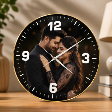 Golden Edge Clock
