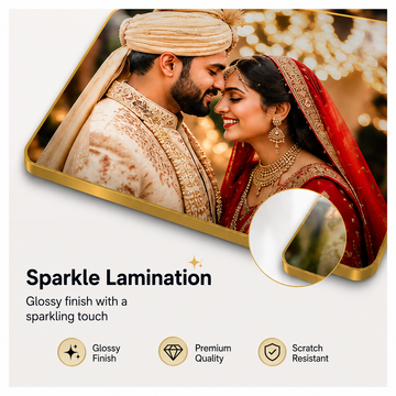 Custom Golden Edge Photo Frame